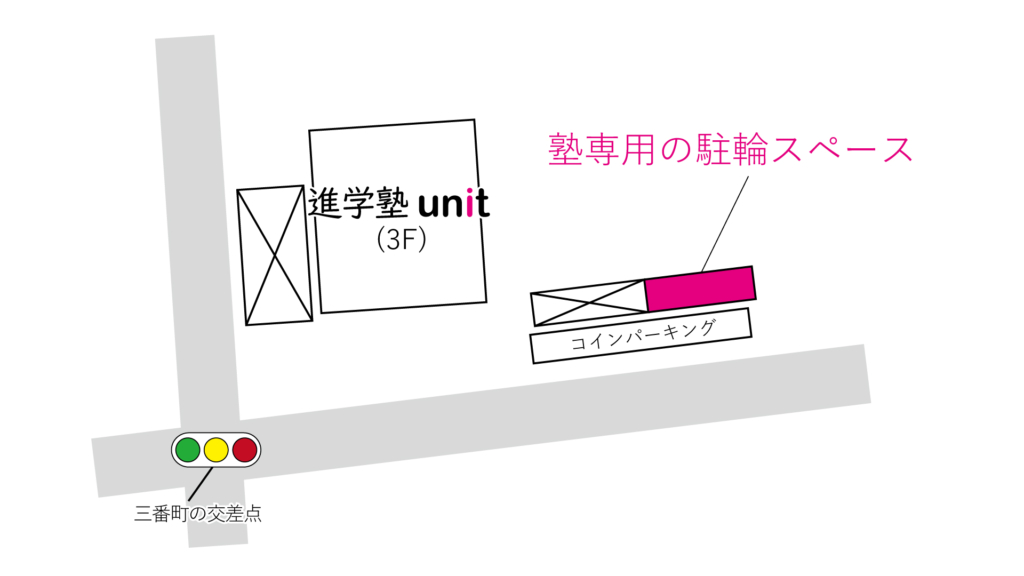 進学塾unit　駐輪場